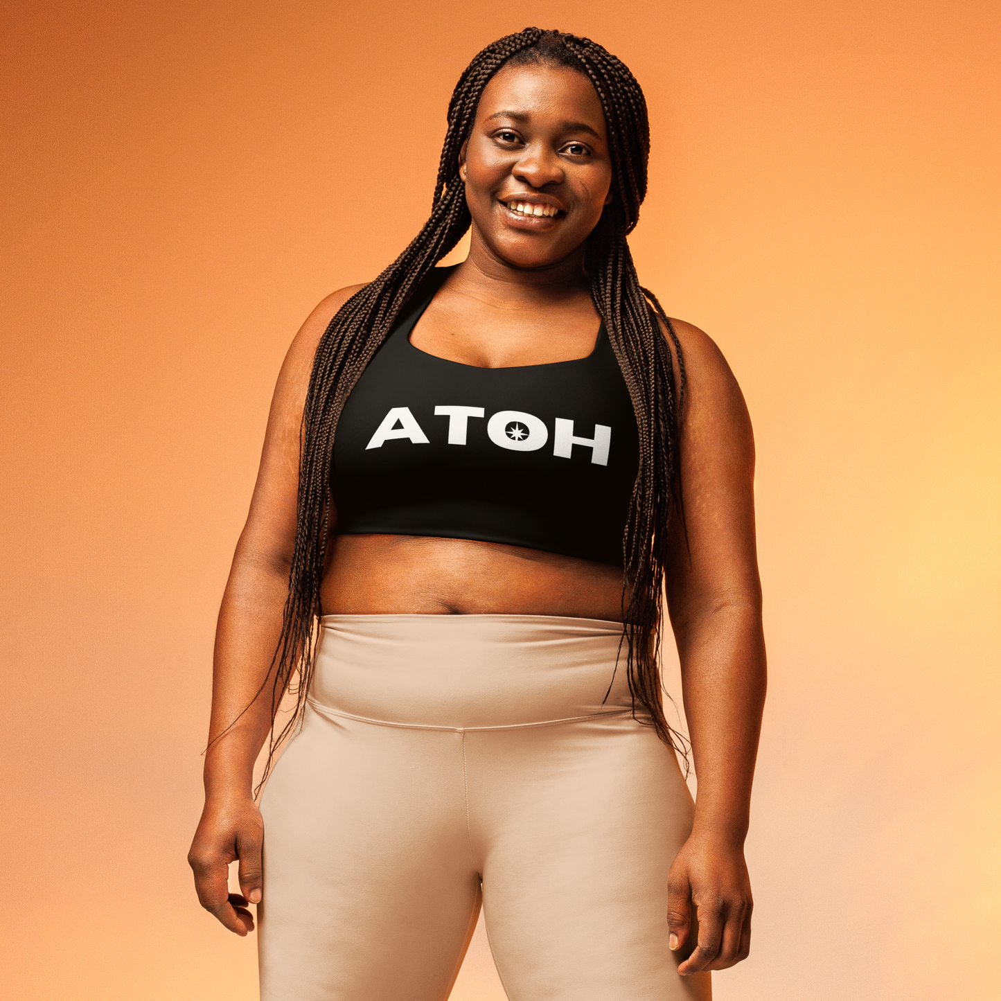 ATOH Longline Sports Bra | Classic Athleisure Collection