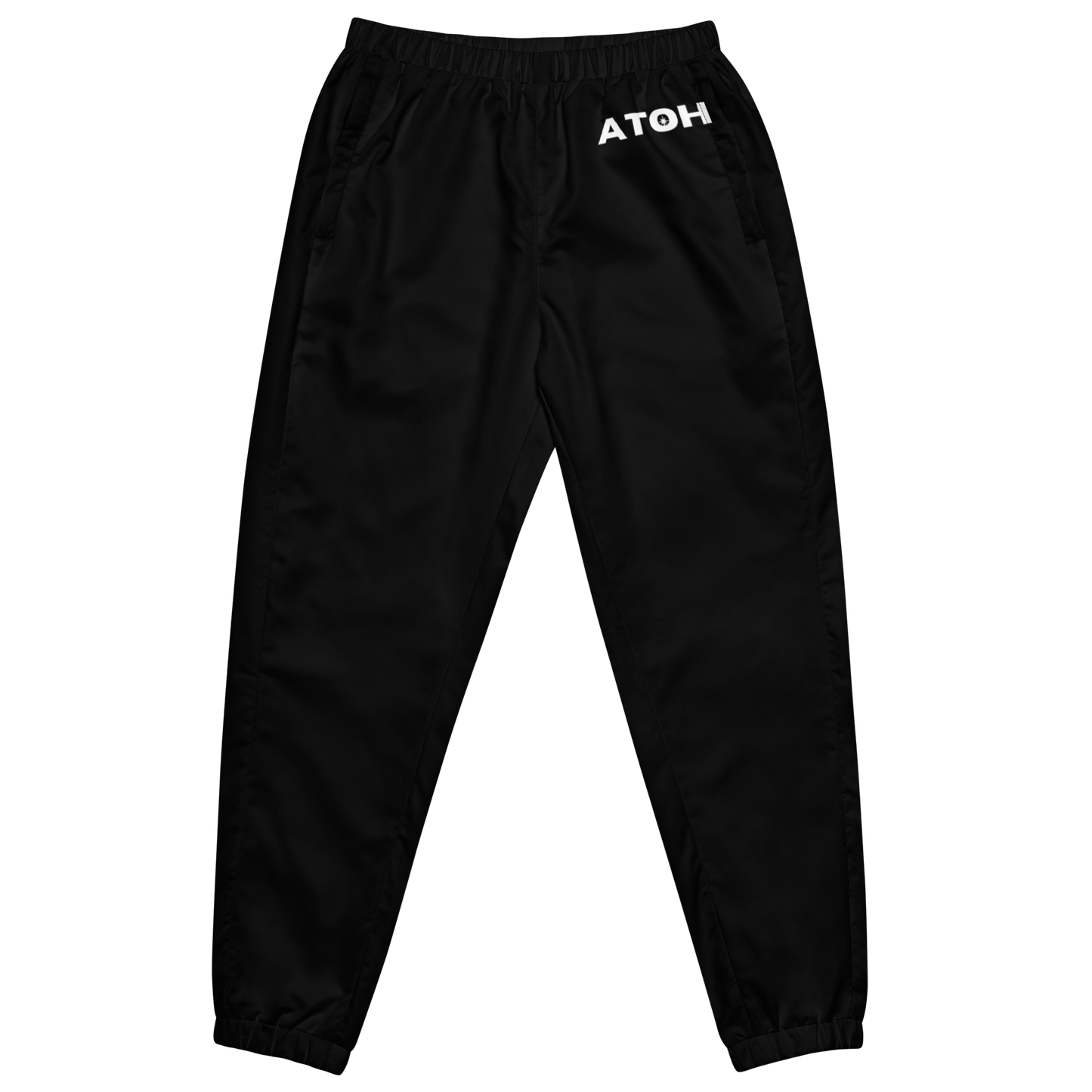 ATOH Unisex Track Pants | White Logo | Athleisure Classic Collection