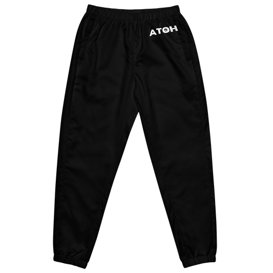 ATOH Unisex Track Pants | White Logo | Athleisure Classic Collection
