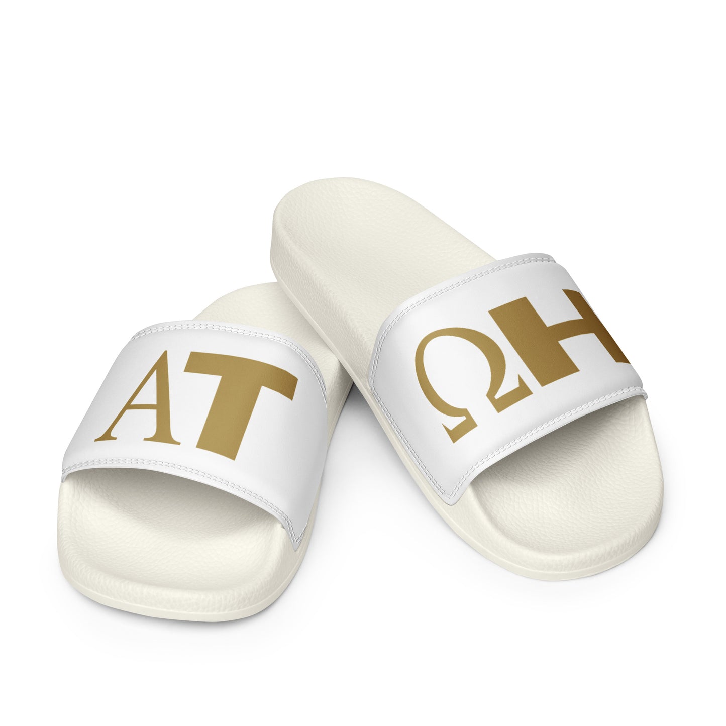 Men’s Alpha/Omega Slides | Gold Logo | Varsity Collection